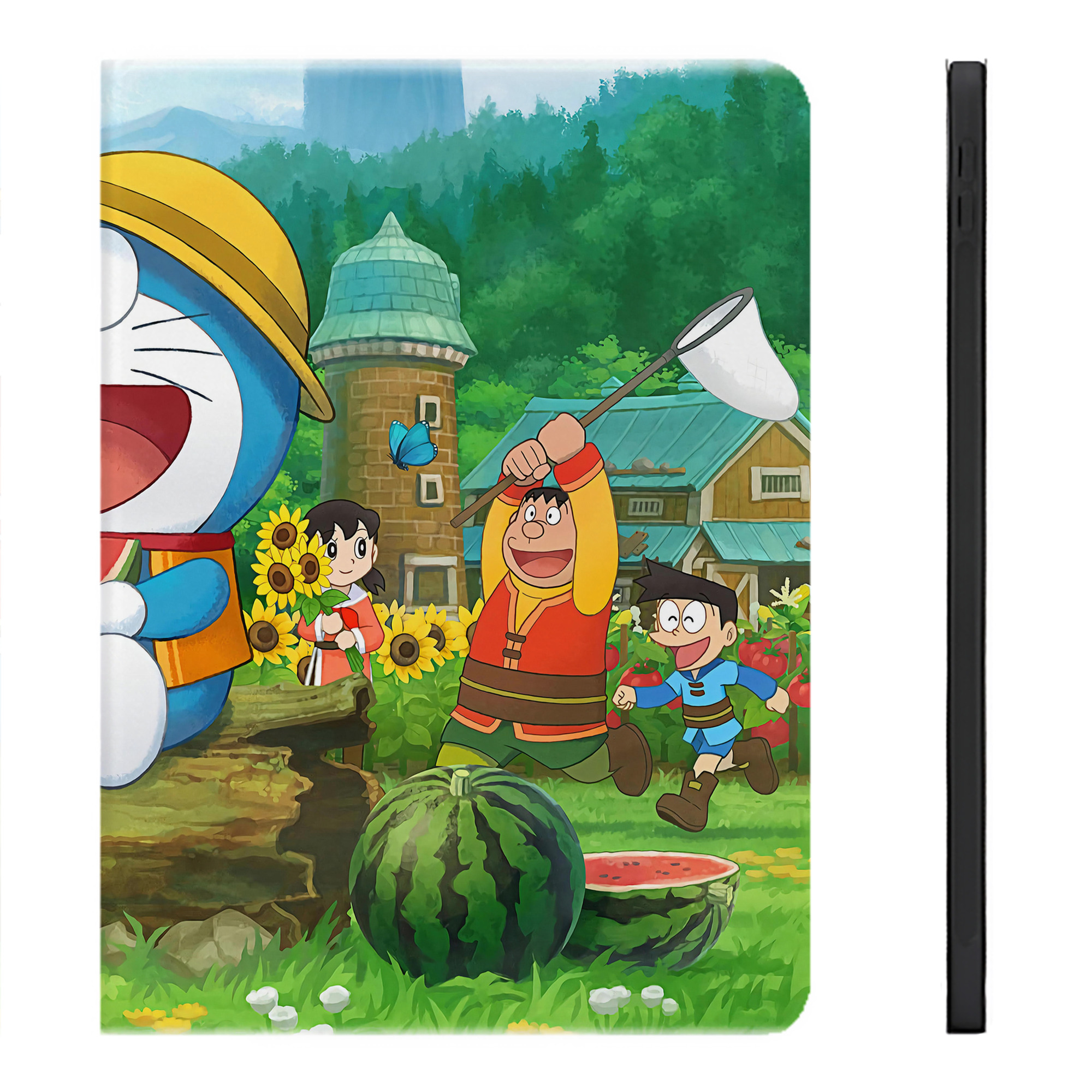 （画像用） ドラえもん Doraemon IPadケース ペンホルダー付き ブックスタイルデザイン